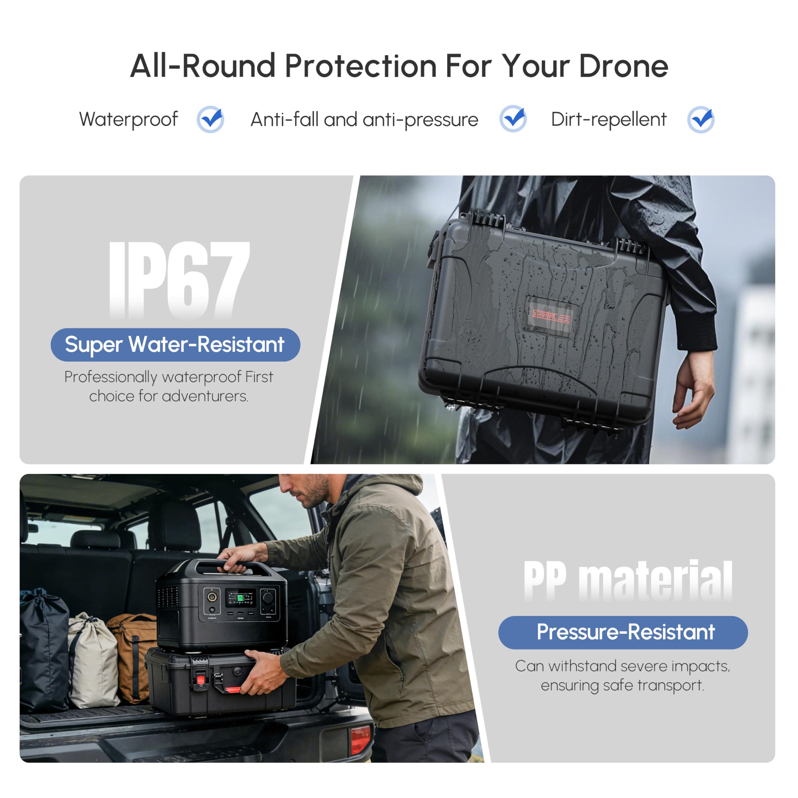 Wasserdichter Hartschalenkoffe – Drone Joystick Cover Bewertung und Preis